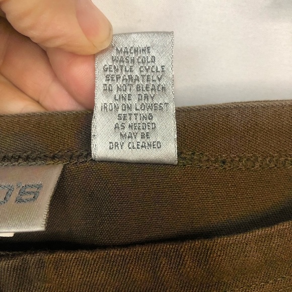 Chico’s Women’s Pant Side Zip Flat Front Classic Basic Brown - Picture 4 of 7